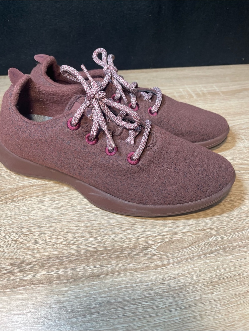 Allbirds Maroon marina Wool  Lace-Up Sneakers